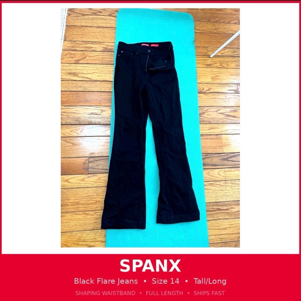 SPANX Black Flare & Wide Leg Jeans